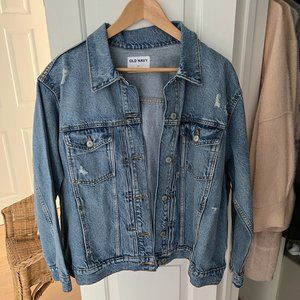 NWT Distressed Old Navy Denim Jean Jacket Size 2X